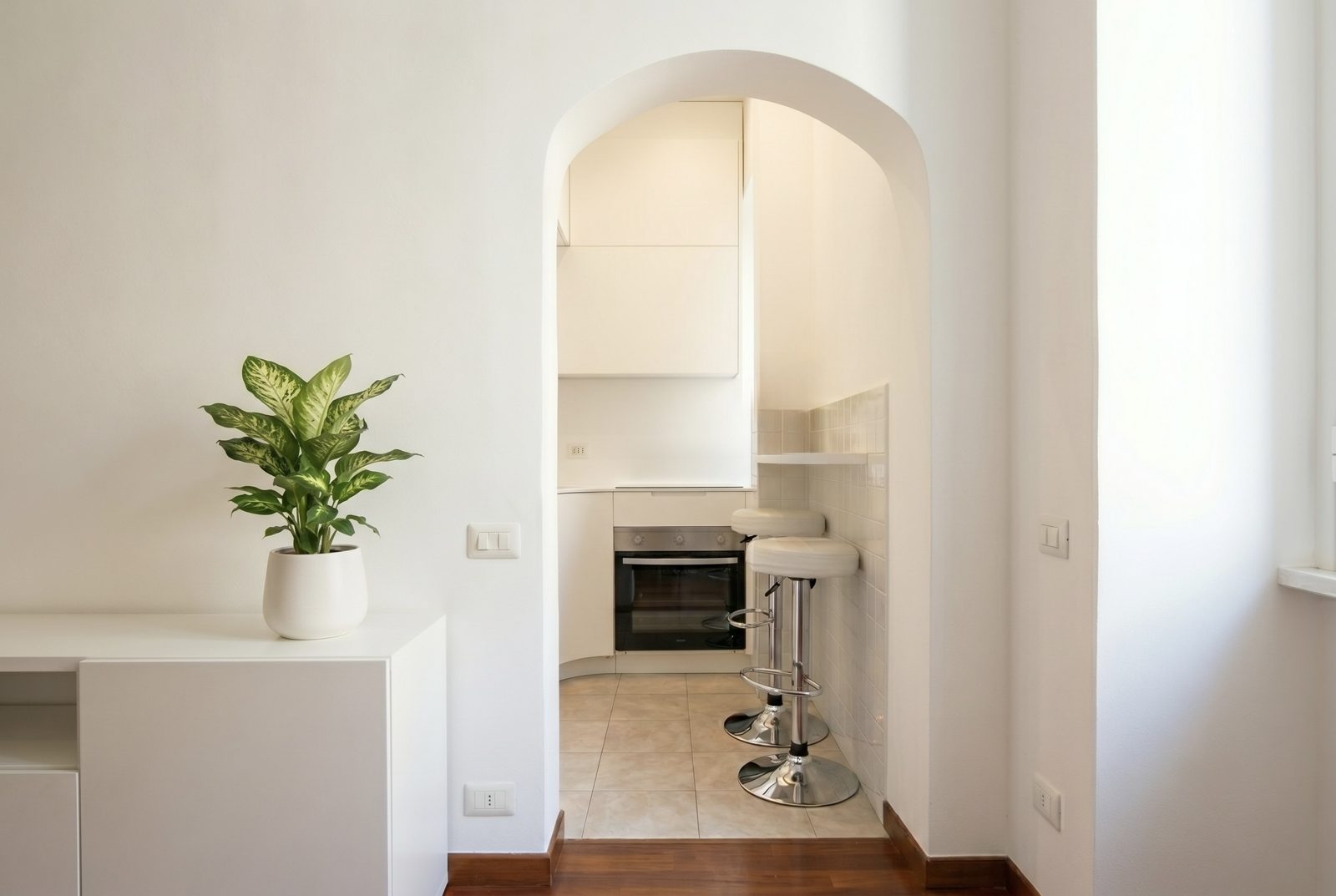 Cucina con penisola
